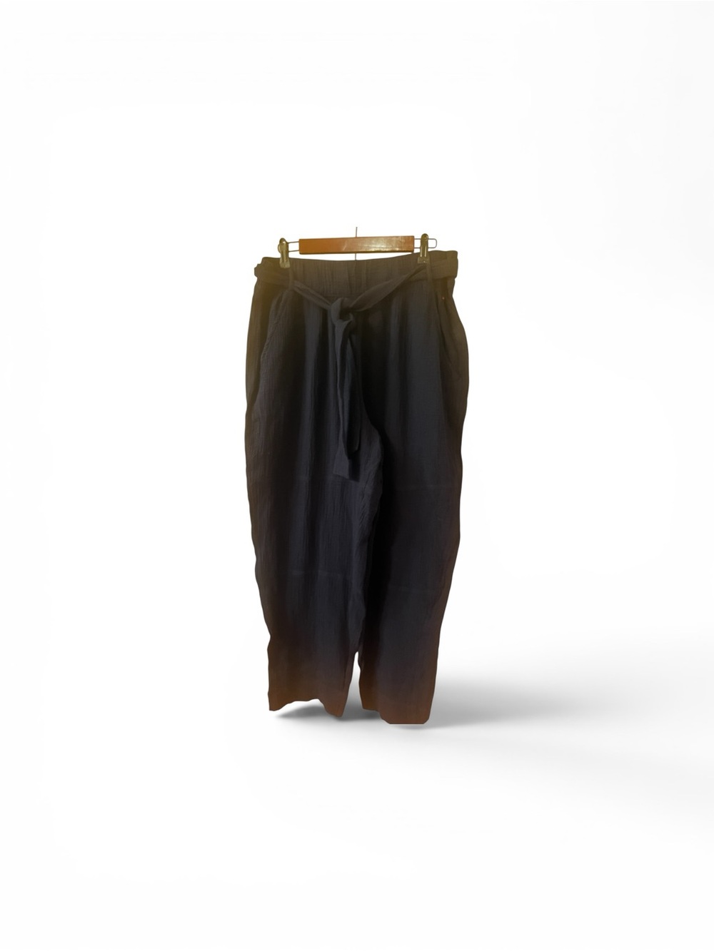 Tommy Hilfiger navy blue Paperbag Waist Cropped Pants